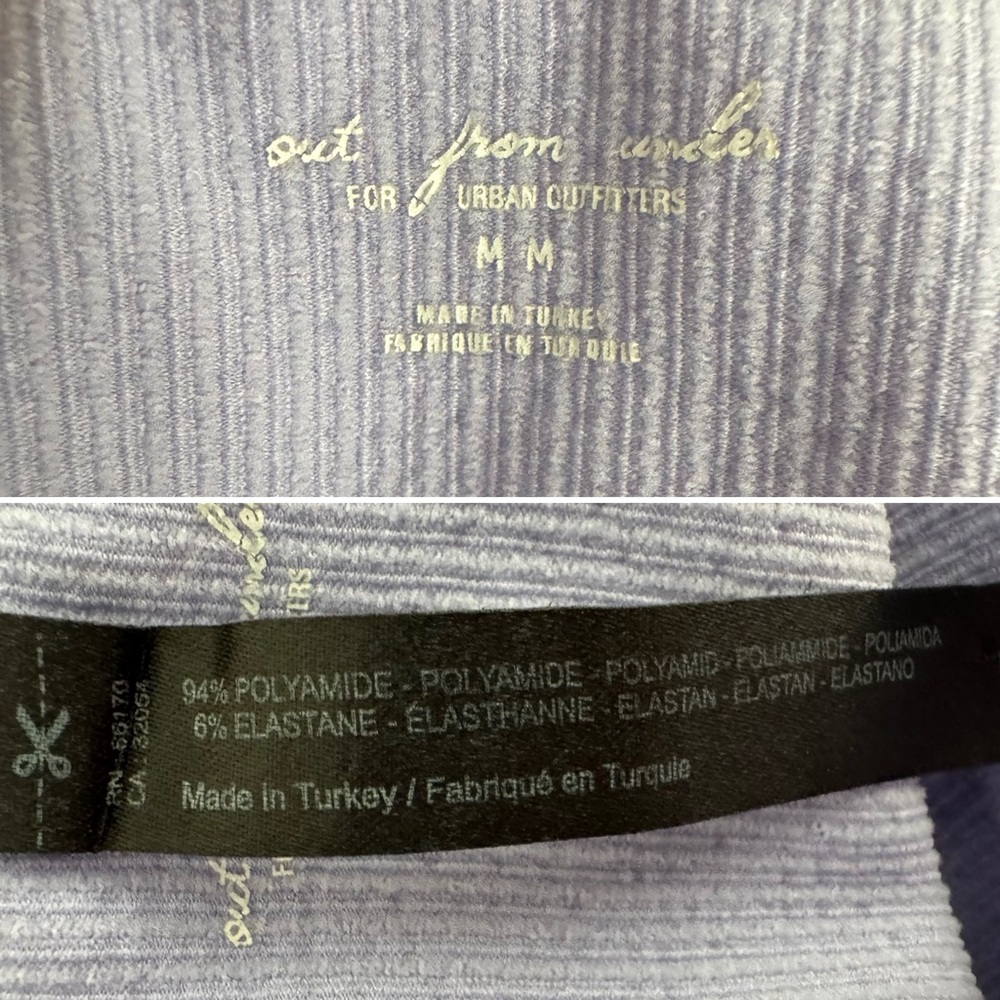 Urban Outfitters Out from Under lavender purple ribbed bungee bodysuit M - Picture 9 of 10